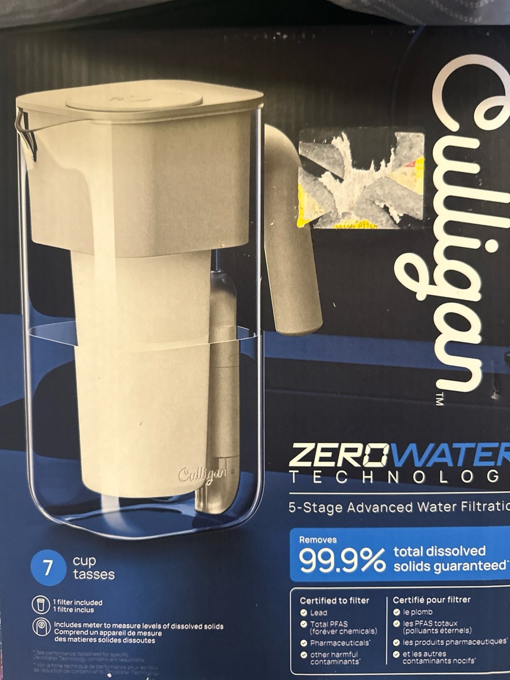 Culligan White Water Filter Pitcher - 7 Cup New in box